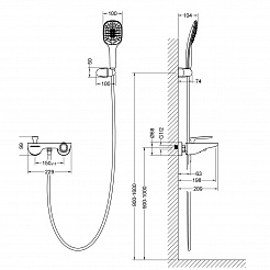 Timo Смеситель для ванны Helmi 4024/03Y – фотография-3